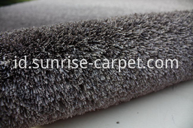 Fabric polyester gradational color floor carpet grey 